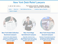 Tablet Screenshot of debtlawyernyc.com